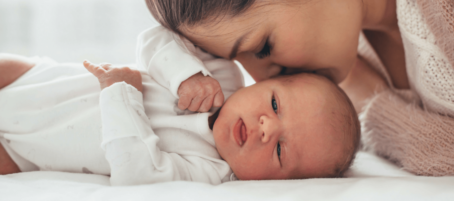 Newborn baby with Mom